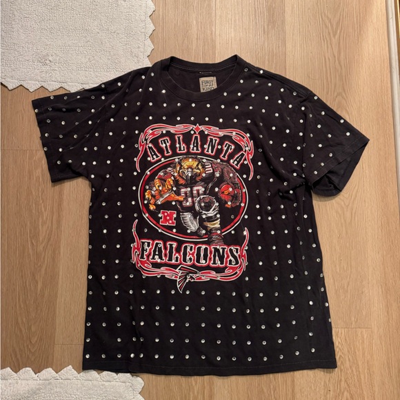 Furst Of A Kind Tops - Women Atlanta Falcons Graphic Tee - Black